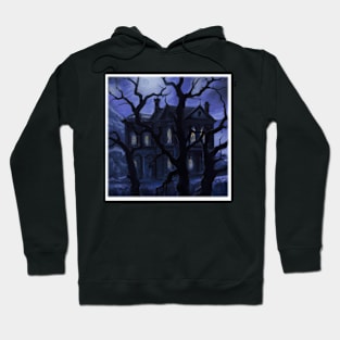 Spooky House at Night Hoodie